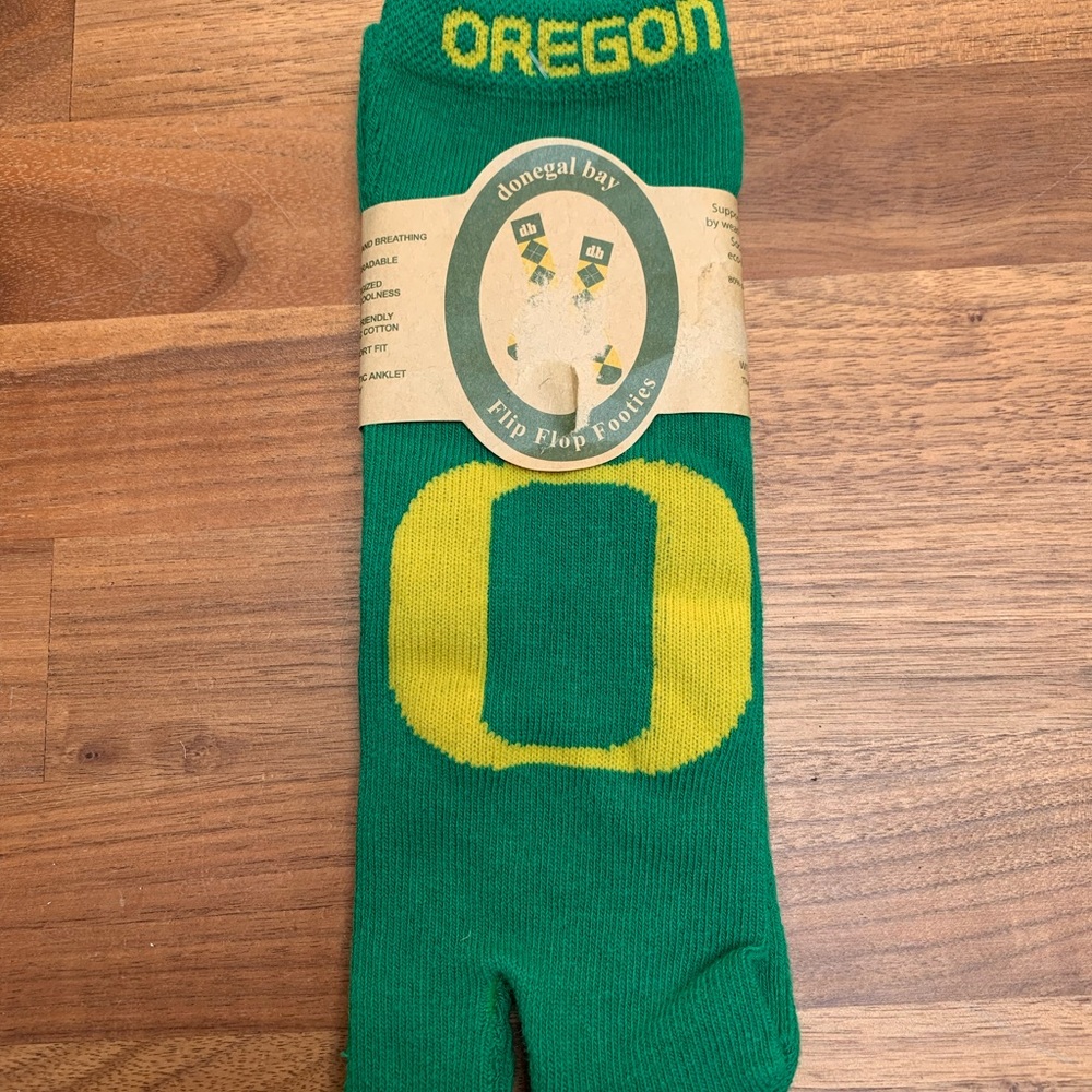 Oregon Duck Flip Flop Socks